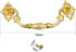 uxcell 104mmx48mm Iron Spray-Paint Drawer Box Case Ring Pull Handle Gold Tone 5 Pack...
