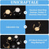 UNICRAFTALE 20 Sets 2 Sizes 2 Colors DIY Blank Dome Cuff Ring Making Kit Golden Ring Blanks Adjustable Ring Blank Base with Cabochons Stainless St...