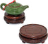 GOLDY&WENDY Round Brown Rosewood Pedestal Base Display Stand (3.8" Inside Diameter)...