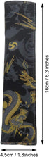 Enyuwlcm Fabric Fountain Pen Case Single Pen Sleeve Holder for Pocket Vintage Pen Cover Black Dragon 1 Pack...