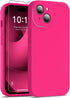 DEENAKIN Silicone iPhone 15 Plus Case with Screen Protector - Enhanced Camera Protection - Smooth Baby Skin-Like Feel Silicone Cover for Women Gir...