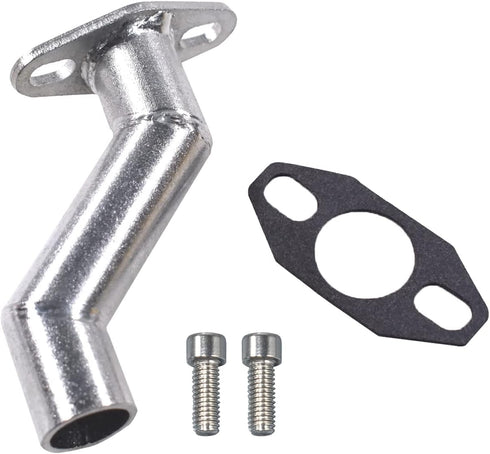 UAUS 32-40mm Silver Short Offset Intake Manifold Carburetor W/Gasket For 49cc 60cc 66cc 80cc Motorized Bicycle Bike...