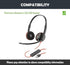 Replacement Earpads Cushion Compatible with Plantronics Blackwire C320 USB Headset Premium Ear pads with Softer Protein Leather/Memory Foam...