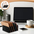 Black Desktop Mail Organizer Acrylic File Holder Acrylic File Organizer Multifunction Office File Sorter for Easy Access Office Home Letter Docume...