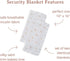 Lulujo Security Lovey Blankets Unisex Softest Breathable Cotton Muslin Security Blanket Set with Silky Satin Trim| Neutral Comforting Blanket for ...