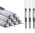 12 Pieces Rolling Ball Pens, Quick Dry Ink 0.5 mm Extra Fine Point Pens Liquid Ink Pen Rollerball Pens Black...