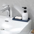 Small Silicone Bathroom Vanity Tray Rectangle Soap and Sponge Holder Kitchen Sink Organizer for Scrubber, Lotion Bottles, Perfume, Jewelry, Candle...