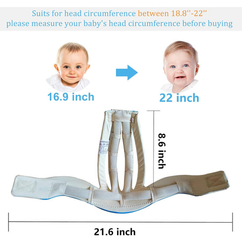 Adjustable Baby Head Protector, Baby Helmets for Crawling Walking Lightweight Safety Baby Helmet Jumping Running Breathable Hat Infant Essentials ...