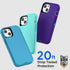 AICase for iPhone 13 Mini Case(5.4") with Glass Screen Protector, Heavy Duty Drop Protection Full Body Rugged Shockproof/Dust Proof Military Prote...