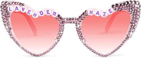 YOGFIT Singer Sunglasses for Fans Heart Sunglasses for Women Heart Shape Glasses Fans Support Props Gift for Fans...