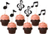 36 Pcs Music Notes Cupcake Toppers for Music Themed Party Decorations Glitter Musical Symbols Cupcake Picks for Baby Shower Birthday Party Supplie...