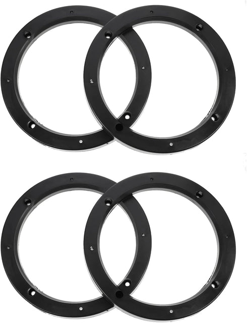 Wakauto 4 Pairs 6.5 inch Car Speaker Spacer Adapter Stackable Sturdy Plastic Speaker Mount Bracket Ring for Car...