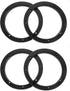 Wakauto 4 Pairs 6.5 inch Car Speaker Spacer Adapter Stackable Sturdy Plastic Speaker Mount Bracket Ring for Car...
