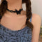 White Gothic Lace Butterfly Chain Collar Necklace Lace Pattern Choker Necklace Elegant Pure Beautiful Bride Wedding Accessories Vintage Neck Jewel...