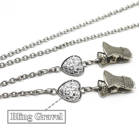 Glasses Chain Eyeglasses Strap Lanyard Holder Bling Stone Sunglasses Cord Clip-White Heart...