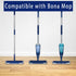 4Pack Reusable Microfiber Mop Pads for Bona Mop, Bona Hardwood & Hard-Surface Floor Cleaner, 18" Cleaning Mop Refill Pad Washable Wet Dry Pads Swe...