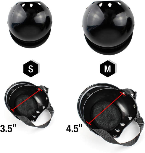 Dog Helmet Pet Motorcycle Helmet Safety Dog Cap for Biking Cycling, Small Doggie Puppy Helmet Pet Hat (S, Black)...