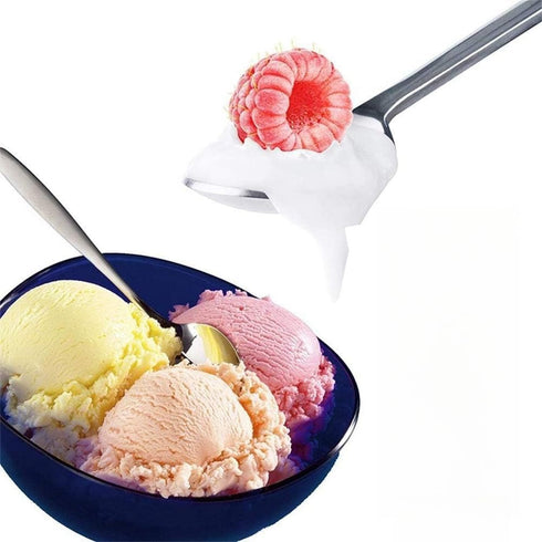 9.25-Inch Long Handle Iced Tea Spoon, Ice Cream Spoon, Premium 304 Stainless Steel Cocktail Stirring Spoons, Silver...