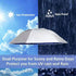 Fishing Umbrella Hats Gardening Folding Umbrella Hat HeadwearSun Rain Cap Adjustable Multifunction Outdoor Headwear, Silver-Blue with wind vent, 0...