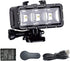 Suptig High Power Dimmable Waterproof LED Video Light Fill Night Light Diving Underwater Light for Gopro Hero 12/Hero 11/Hero 10/Hero 9/Hero8/Hero...