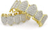 TOPGRILLZ Grillz Vampire Teeth - Silver Grills for Your Teeth Diamond Grillz for Women Men 18K Gold Plated Iced out Hip Hop Rapper Costume Cosplay...