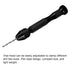 uxcell 26pcs Pin Vise Hand Drill Bit Set, 0.5mm-3.0mm Micro Mini Twist Drill Bits Set 25pcs, Precision Pin Vise Rotary Tools Black, for Metal Wood...