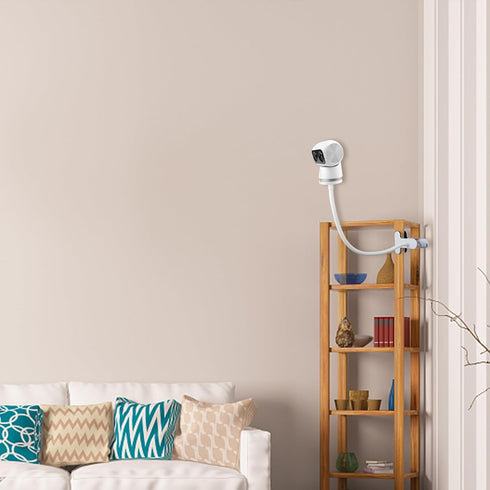 Flexible Twist Clamp Mount Compatible with Eufy Security Indoor Cam S350 Camera, Flexible Twist Gooseneck Mounting Bracket No Tools or Wall Damage...