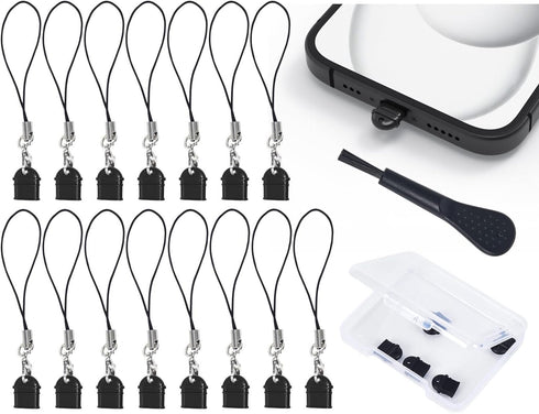 15PCS USB Type C Anti Dust Plug Kit Compatible with Samsung Galaxy S23,S23+,S23 S22 S21 S20 Ultra,S22,S22+,S21,S21+,S20,S20+,A54,A53,A8,A7 - Charg...