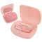 Denture Bath Box Cup?With mirror Dental braces Kit Portable Retainer Case?False Teeth Storage Box Holder?With braces chewable tablets? Braces remo...