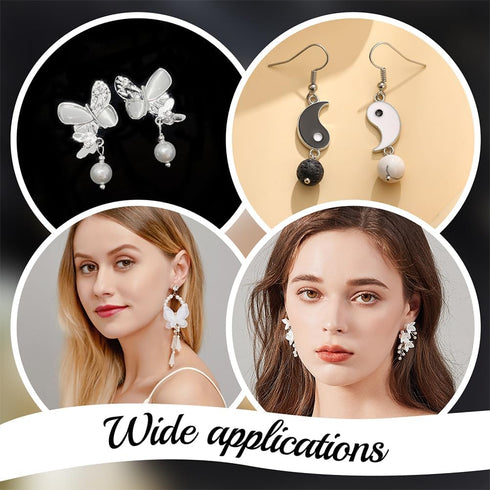 Beebeecraft 1 Box 30Pcs 40mm Ball Head Pins Sterling Silver Eye Needles Jewelry Pins for Bracelet Earrings Jewelry Making Head 1.8mm...