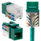 Cat5e Keystone Ethernet Wall Jack Punch Down UTP 45-Degree (Easier Termination Than 90-Degree), RJ45 Slim Profile Speed Termination Green 45° Angl...