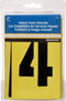 Hillman 839726 Letter and Number Stencil Pack, 4", 1 Count (Pack of 1), White...