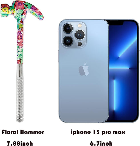 Floral Hammer & Screwdriver 6 in 1 Small Hammer Screwdriver Tool, Multitool Hammer, Hand Tools Hammer Set with Screwdriver Hammers, Mini Hammers, ...