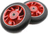 2Pcs 100 mm Pro Stunt Scooter Wheels with ABEC 9 Bearings for MGP/Razor/Lucky/Envy/Vokul Pro Scooters Replacement Wheels (Red)...