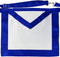 Masonic Master Mason Blue Lodge Apron White Cloth Blue Grosgrain Ribbon Border...