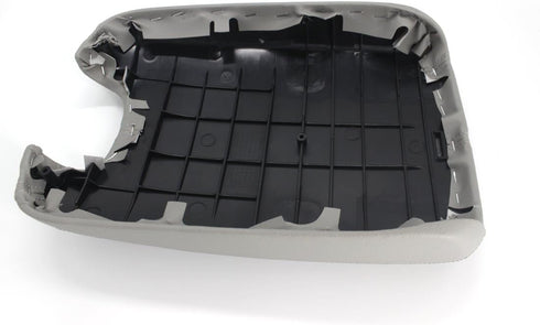 Ezzy Auto Gray Leather Suture Console Armrest Lid Cover for 2008 2009 2010 2011 2012 Honda Accord Center Console Cover Lid...