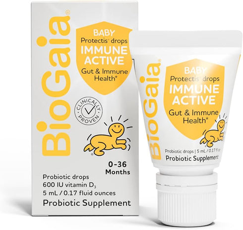 BioGaia Immune Active Baby Probiotic Drops + Vitamin D | for Digestive & Immune Health | for Babies & Toddlers 0-36 Months | Pediatrician Trusted ...