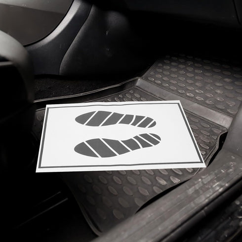 25pcs Disposable Car Floor Mats, Paper Floor Mats for Cars Printing Papers Car Mats Protector for Home...