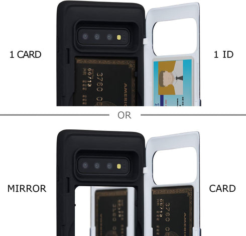 TORU CX PRO Case for Galaxy S10, with Card Holder | Slim Protective Cover with Hidden Credit Cards Wallet Flip Slot Compartment Kickstand | Includ...