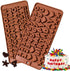 2Pcs Numbers chocolate molds and silicone letter molds,Food Grade no-stick Baking silicone molds for Baking Desserts and Happy Birthday Cake Decor...