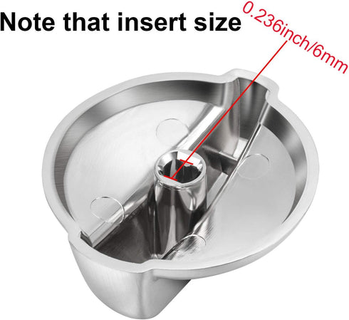 WB03T10284 Knobs Burner Control Knobs Compatible with General Electric GE Range/ Stove/ Oven Knob Replace for AP4346312 PS2321076 (6 Pack)