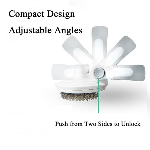 Dog Grooming Slicker Brush, Self Cleaning Hair Shedding Brushes for Indoor Cat, Loose Fur Remover with Adjustable Handle for Long Medium Short Hai...