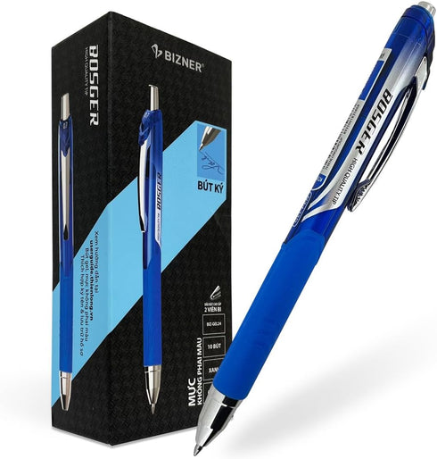 High Grade Gel Pens, Blue Ink, 0.7mm Fine Point, 10 Count Pack, Quick Smooth Writing, Gel Ink Pens, for School, Office Supplies (BIZ-GEL24-Blue...