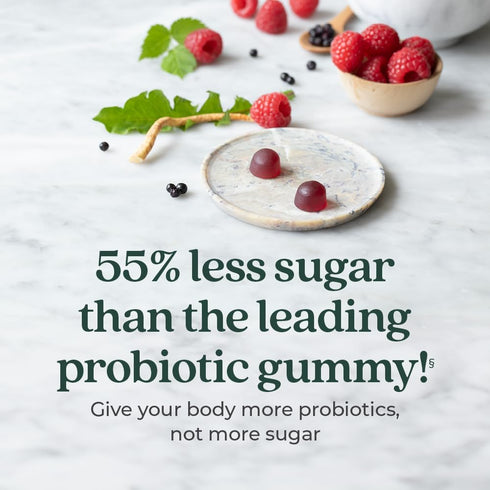 New Chapter Probiotic Gummies for Women and Men, All-Flora (1 Month Supply) – 55% Less Sugar+, Formulated for Holistic Gut Health Support with Pro...