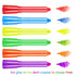 12 Pcs Glow in The Dark Face Body Paint, UV Black Light Glow Makeup Kit for Kids Adult, Non-Toxic Fluorescent Face Paints Crayons for Birthday Par...
