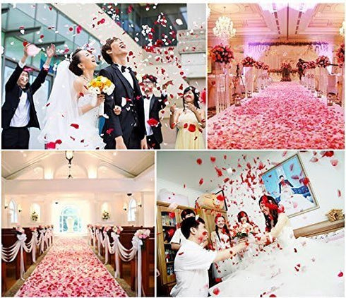 1000 Pcs Artificial Silk Rose Petals Decoration Wedding Party Color Light Blue...