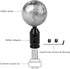 Black Car Shift Knob Adapter 12x1.25, Gear Shift Adapter 14mm, Aluminum Alloy Shifter Knob Adapter for Non-Threaded Manual Shifters M12x1.25 with ...