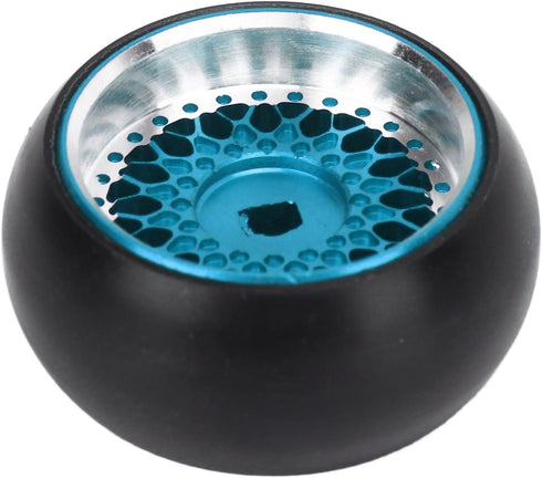 4PCS RC Car Drift Wheel Hub Tire Aluminum Alloy Tyres Rubber Tire RC Car Upgrade Parts for WLtoys K989 1/28 RC (Blue)...