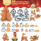 8 Pieces 3D Christmas Snowman Cookie Cutters Stainless Steel Cartoon Biscuit Cutter Mould for Holiday DIY Baking Cake Fondant Sugarcraft Muffin Pa...