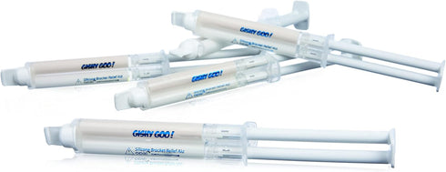 Gishy Goo! Dental Wax Replacements for Orthodontics. Pain Relief, Bubblegum Flavor and Unnoticeable Tooth Colors, 1 Patient Syringe Kit from Ultra...
